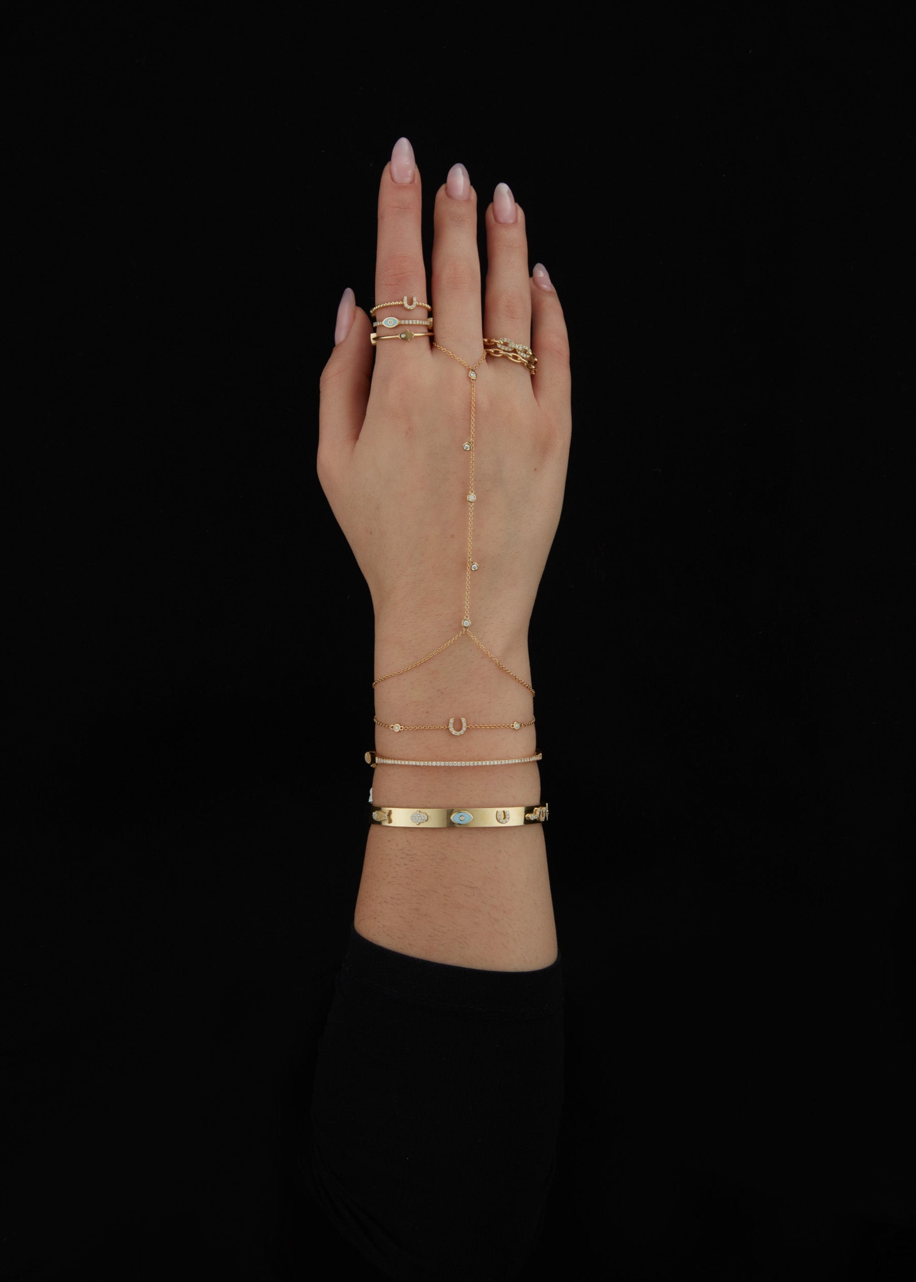 Chandelier Hand Chain Bracelet