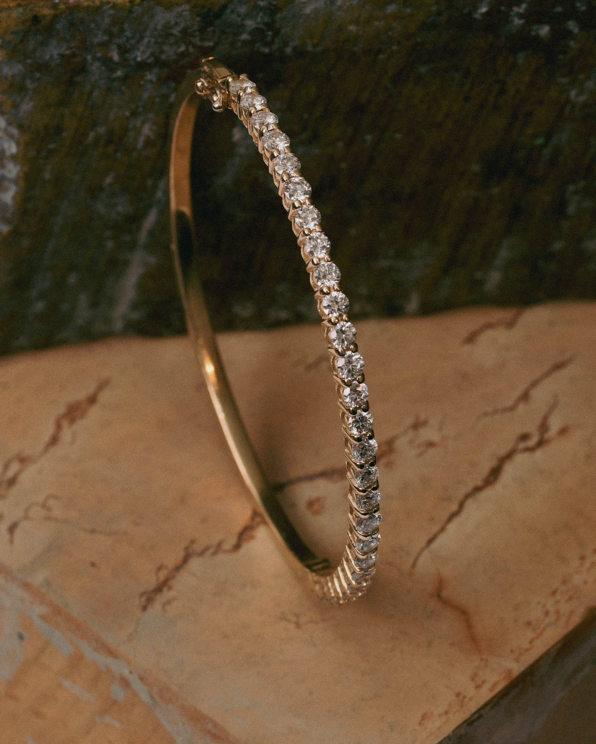 Grand Pavé Diamond Bangle