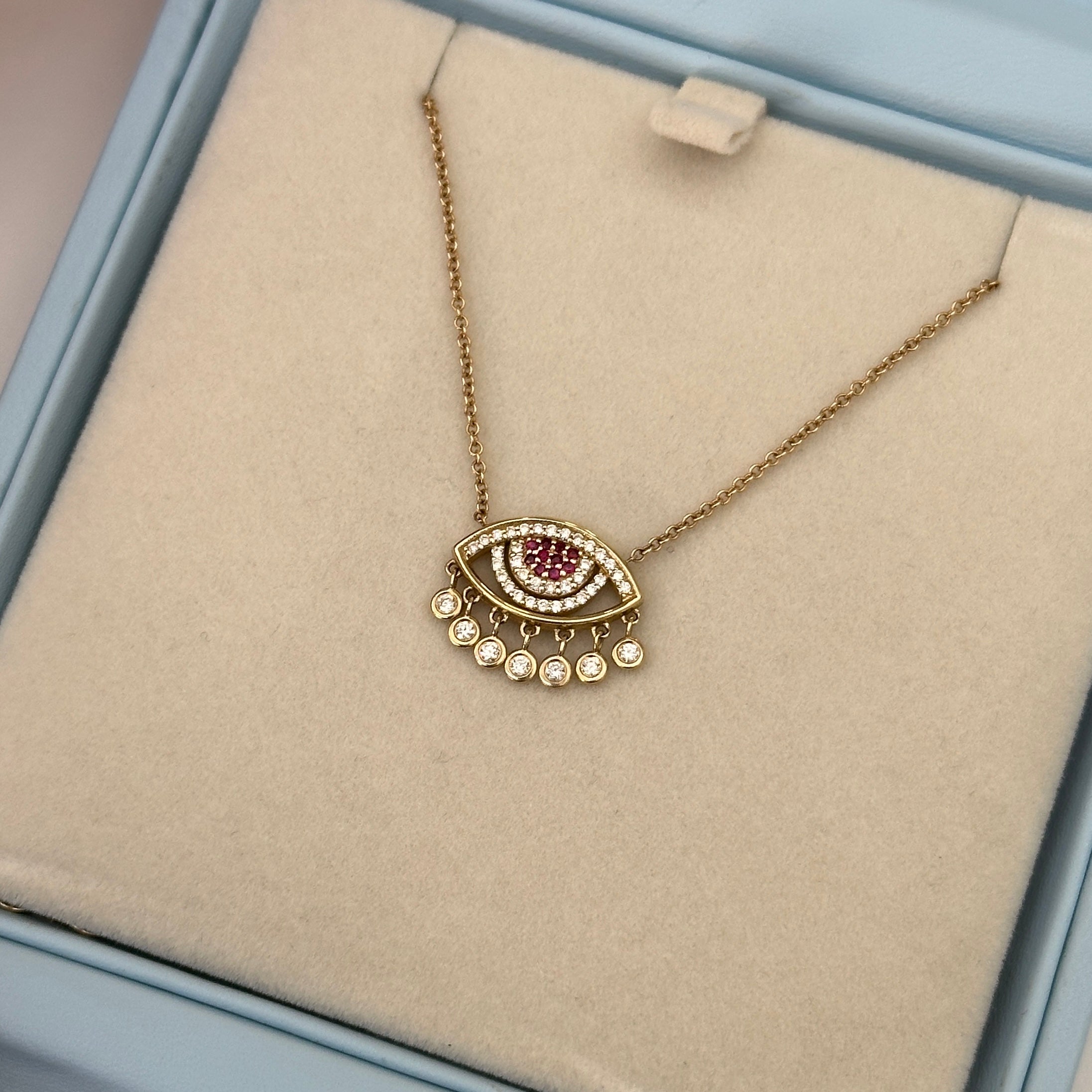 Chandelier Eye Necklace